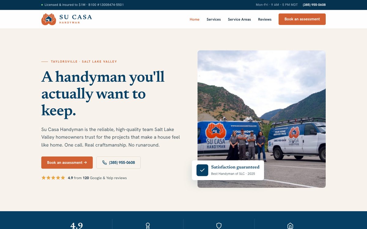 Su Casa Handyman homepage